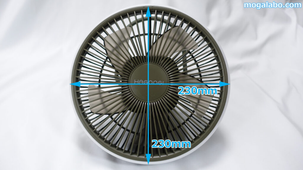 本体の幅、高さともに230mm