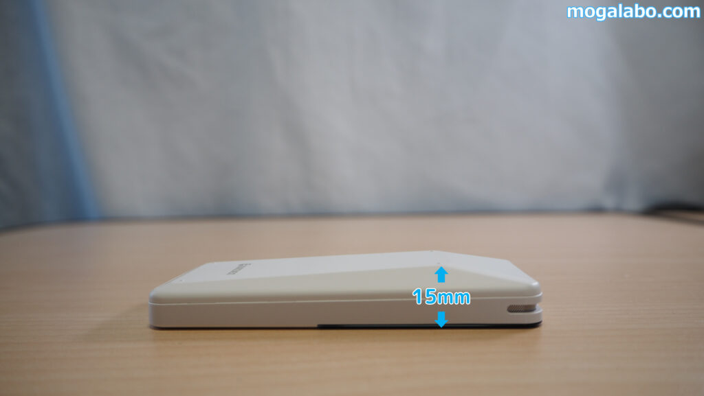 「AutoMemo R」の厚み